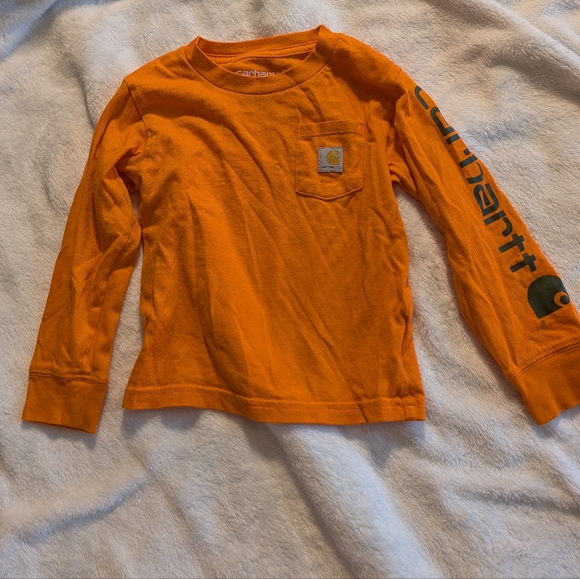 Carhartt Other - Carhartt Kids Orange Long Sleeve Shirt